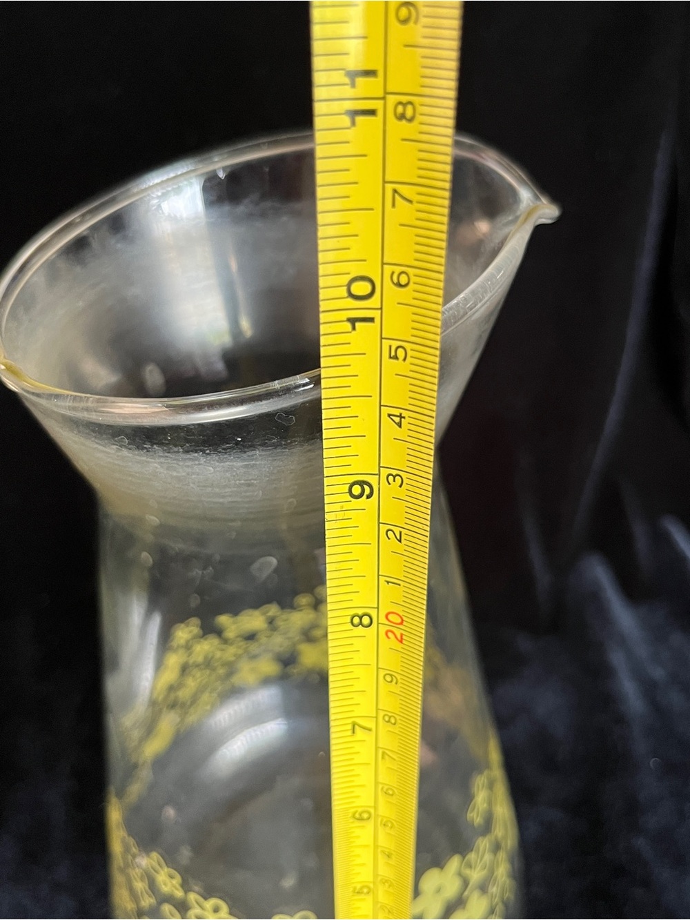 Vintage PYREX Crazy Daisy Spring Blossom Juice Carafe NO LID - Picture 7 of 8